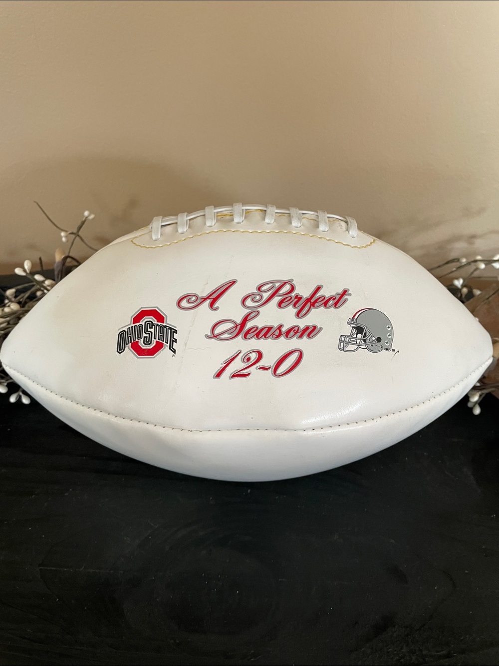Ohio State 2006 'A Perfect Season 12-0' Commemorative Football - Rawlings